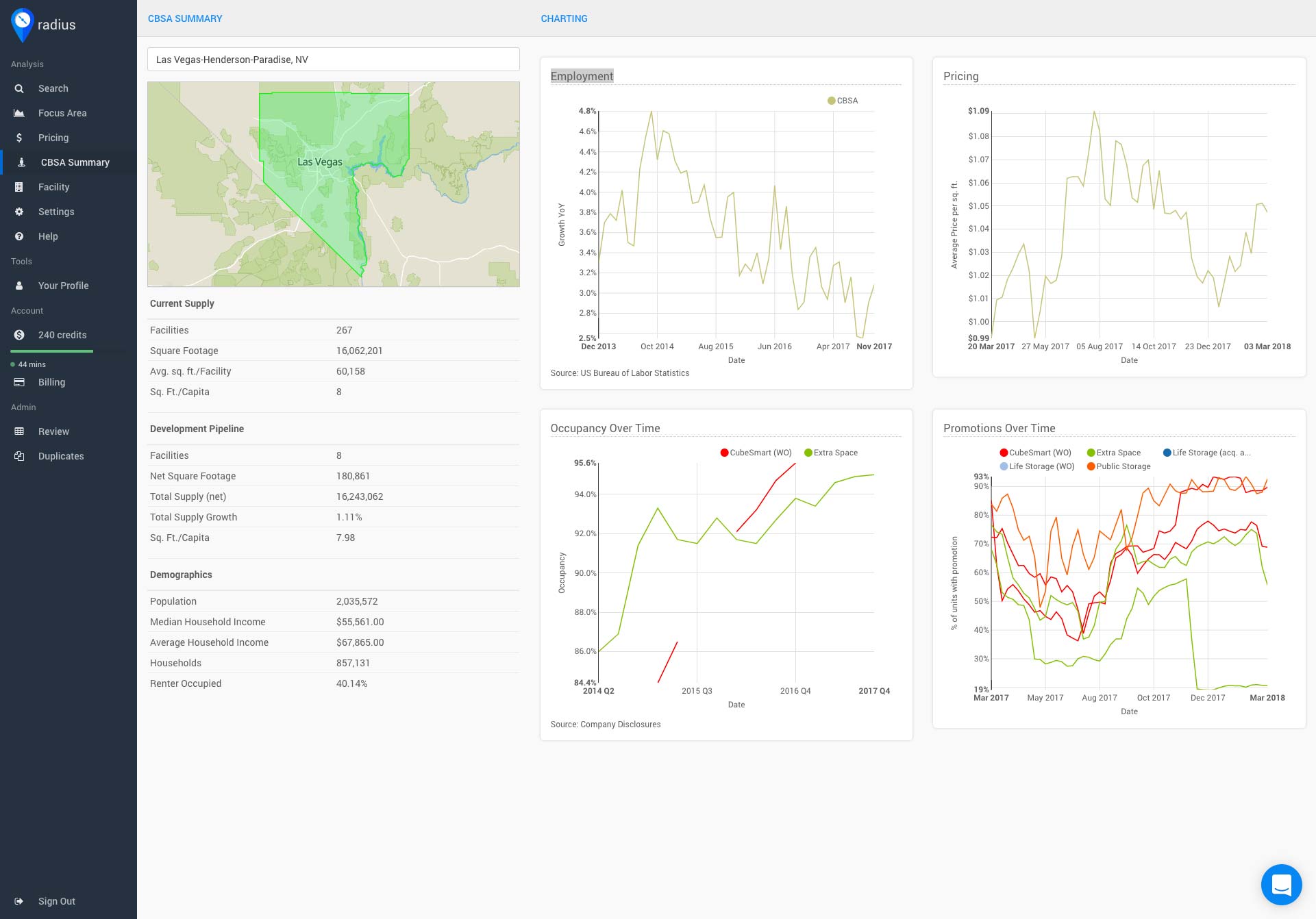 Radius feature