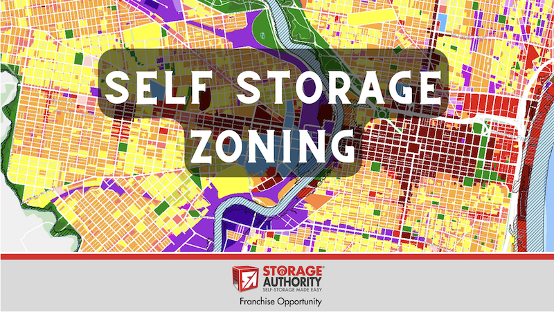 city zoning map where each zone is a different color.